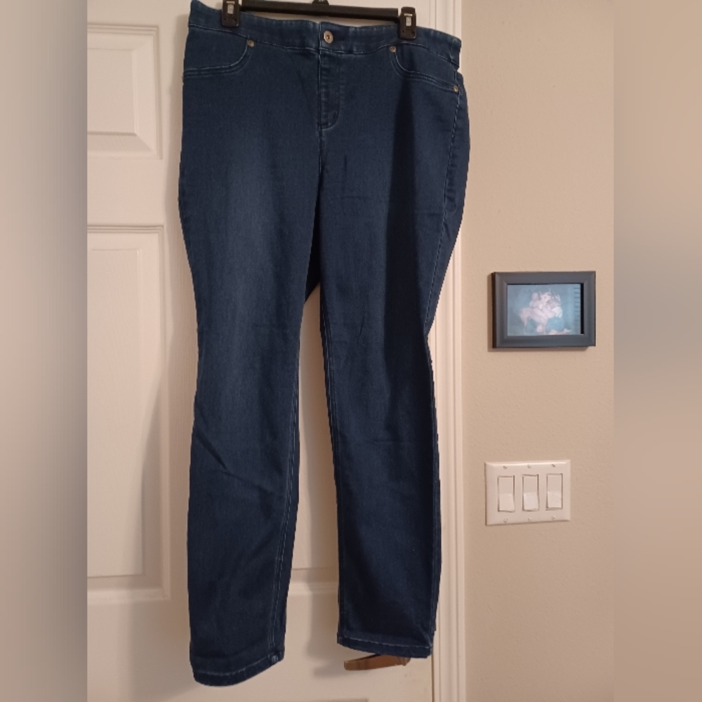 Chico's Dark Wash Pull-on jeans,  size 2S